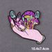 Psychedelic Mushroom Wizard Hand Patch Embroidery Iron On Patches For Clothes Magic Ball Clothes Stickers DIY Applique Badge_maomaolike.com