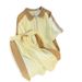 Men's Clothing Waffle sports suit summer men's clothing color matching lapel short sleeved T shirt set with handsome casual shorts_maomaolike.com