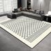 Living Room Rug Large Size Gorgeous Gold Frame Design Bedroom Rug Plush Thickened Machine Washable Thickened Underlay Interior Decorative Rug_maomaolike.com