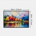 Art Landscape Mountain Lake Nature Scene For Living Room Office Hanging Home Wall Refreshment 40x60cm Framed_maomaolike.com