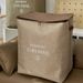 Household Fabric Zipper Quilt Bag Wardrobe Clothes Box Moving Dormitory Solid Color Handheld Storage Basket_maomaolike.com
