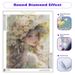 PhotoCustom Round Diamond Painting Flower Beauty Full Square Diamond Embroidery Living Room Decoration Unique Gift_maomaolike.com