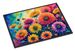 Chrysanthemums In Color Doormat Front Door Mat Indoor Outdoor Rugs For Entryway, Non Slip Washable Low Pile, 24H X 36W_maomaolike.com