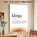 Maori "Kainga" Home Definition Painting Poster, Minimalist Typographic Text Poster, Warm Cozy Home-themed Decor Suitable For Living Room, Bedroom_maomaolike.com
