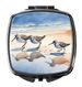 Sandpipers Compact Mirror Decorative Travel Makeup Mirror For Women Girls Gifts Pocket Makeup Mirror Folding Handheld_maomaolike.com