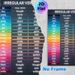 Irregular Verbs Painting Poster, Vibrant Neon-hued Verb Chart Poster, Practical English Learning Reference, Suitable For Study Rooms And Classrooms_maomaolike.com
