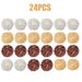 24Pcs Wicker Rattan Balls Decorative Balls 3 Colors Centerpiece Bowls For Home Wedding Party_maomaolike.com