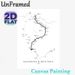 Salkantay & Inca Trail Painting Poster, Minimalist Black-and-White Route Map Poster, Clear Hiking Trail Details, Ideal For Home, Travel-Themed Spaces_maomaolike.com