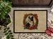 Border Collie Christmas Flowers Doormat Front Door Mat Indoor Outdoor Rugs For Entryway, Non Slip Washable Low Pile, 24H X 36W_maomaolike.com