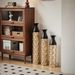 Floor Metal Vases Decorated White Metal Vases Set Of 3 Gorgeous Home Decoration Large Glazed Metal Vases 24.8in/29in/33.8in Height_maomaolike.com