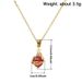 Huitan Romantic Heart Pendant Necklace For Engagement Graceful Temperament Accessories Female Exquisite Shiny Party_maomaolike.com