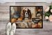 Cavalier Spaniel Fall Kitchen Pumpkins Doormat Front Door Mat Indoor Outdoor Rugs For Entryway, Non Slip Washable Low Pile, 24H X 36W_maomaolike.com
