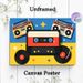 Retro Music Themed Painting Poster, Vibrant Flat-style Retro Audio Items Poster, Nostalgic Vintage Music Decor Suitable For Music Room, Living Room_maomaolike.com