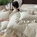 Wholesale INS French Princess Style Soft Naked Sleep Double Layer Gauze Full 4-Piece Ruffled Pure Cotton Floral Four-Piece Set_maomaolike.com