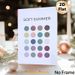 Soft Summer Color Palette Painting Poster, Muted Pastel Round Dot Pattern Poster, Stylish Color Reference Ideal For Home Studio, Living Room Decor_maomaolike.com
