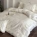 French Style High-End 100S Australian Jacquard Four-Piece Set Full Cotton Satin Duvet Cover Bed Sheet Floral Embroidery Bedding Wh_maomaolike.com