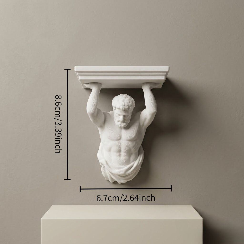 Mini Muscle Man Figurine Statue, Multi Color Decorative Ornament For Dollhouse Wall And Indoor Household Decoration
_maomaolike.com