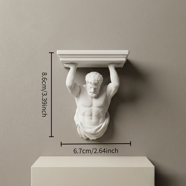 Mini Muscle Man Figurine Statue, Multi Color Decorative Ornament For Dollhouse Wall And Indoor Household Decoration
_maomaolike.com