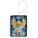 Yellow Chocolate Labrador Retriever My Angel Porcelain Ornament Christmas Tree Hanging Decorations For Home Christmas Holiday, Rectangle, Gift, Multicolor_maomaolike.com