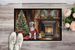 Chinese Crested Cozy Christmas Doormat Front Door Mat Indoor Outdoor Rugs For Entryway, Non Slip Washable Low Pile, 24H X 36W_maomaolike.com