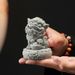 Green Sandstone Chinese Style Lion Awakening Wealth And Treasure Pair Of Table Tea Pets Home Entrance Office Festive_maomaolike.com