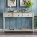 Console Table Sofa Table With Drawers For Entryway With Projecting Drawers And Long Shelf_maomaolike.com