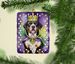 Greater Swiss Mountain Dog King Of Mardi Gras Porcelain Ornament Christmas Tree Hanging Decorations For Home Christmas Holiday, Rectangle, Gift, Multicolor_maomaolike.com