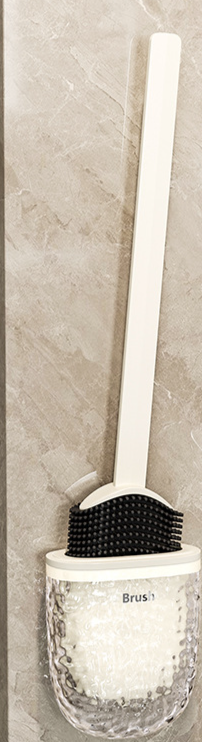 Household Bathroom New Wall-mounted Tool Toilet No Dead Angle Silicone Cleaning Brush_maomaolike.com