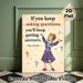 Inspirational Mrs Frizzle Quote Painting Poster, Vibrant Cartoon Style Poster, Motivational Question-themed Design To Encourage Curiosity, Suitable_maomaolike.com