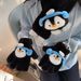 New Cute Cartoon Penguin Warm For Girls, Autumn Winter Plush Scarf, Windproof And Cold-resistant Cycling Gloves_maomaolike.com