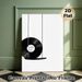 Vinyl Record Themed Painting Poster, Minimalist Black & White Graphic Poster, Stylish Music-inspired Decor With "Enjoy Life" Quote, Ideal For Living_maomaolike.com