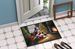 Beagle And Santa Claus Doormat Front Door Mat Indoor Outdoor Rugs For Entryway, Non Slip Washable Low Pile, 24H X 36W_maomaolike.com