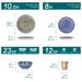 vancasso 16/32/48-PCS Ceremic Plate Porcelain Dinnerware Set Bohemian Mandala Patterned With Dinner Plate,Dessert_maomaolike.com