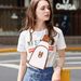 Small Sling Bag For Women Crossbody Bags For Women Trendy Leather Chest Waist Bag Mini Fanny Packs Cross Body Purse For Travel (Style B Off White)_maomaolike.com