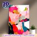 Abstract Colorful Art Painting Poster, Vibrant Fluid Color-block Abstract Poster, Adds Artistic Visual Charm, Suitable For Living Room, Bedroom And_maomaolike.com