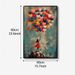 Wall Art Heart Balloon Painting Romantic Love Prints For Living Room Bedroom Anniversary Valentine Gift 40x60cm Framed_maomaolike.com