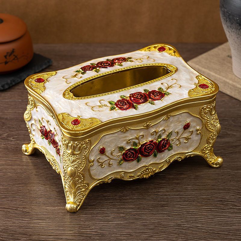 European Style Creative Tissue Holder Three-Piece Set Household Fashion Ashtray Storage Toothpick Box_maomaolike.com