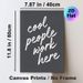 Cool People Work Here Typography Painting Poster, Minimalist Dark-toned Handwritten Text Poster, Casual Fun Decor Ideal For Office, Workspace_maomaolike.com