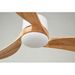 Ceiling Fan With Dimmable LED Light Remote Control,Quiet DC Motor 6 Speed Levels,Adjust Height 3 PCS Rod Reversible Ceiling Fan, For Patio Living Room, Bedroom, Office,Indoor.White Natural_maomaolike.com