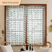 French Country Cream Style Embroidered Lace Sheer For Kitchen, Bedroom, Bay Window, No Drilling Required, Half Curtain,_maomaolike.com
