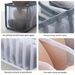3pcs Foldable Underwear And Sock Storage Boxes, Drawer Dividers, Durable Nylon Mesh Design For Easy Handling And Storage_maomaolike.com