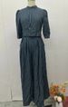 Women's Clothing fashion striped print navel baring top high waist wide leg pants suit_maomaolike.com