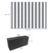 Outsunny Reversible Outdoor Rug, 9' X 12' Waterproof Plastic Straw Floor Mat, Portable RV Camping Carpet With Carry Bag, Large Floor Mat For Backyard, Deck, Picnic, Beach, Gray & White Striped_maomaolike.com