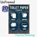 Toilet Paper Etiquette Painting Poster, Vintage Retro Humorous Toilet Guide Poster, Funny Decorative Piece Ideal For Bathroom Spaces_maomaolike.com