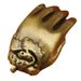 Sand Gold Buddha Hand Pendant Pixiu Antique Style Reach Out For Wealth Solid Handheld Piece Desktop Ornament Wholesale_maomaolike.com