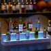 LED Lighted Liquor Bottle Display Shelf, 37 Inch Bar Display Shelf, DIY Illuminated Bottle Shelf With App & Remote Control, 2 Step Freestanding Holding Bottles For Home Bar, Party, Grey_maomaolike.com