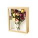 Qixi Valentine's Day Hollow Three-Dimensional Dried Flower Solid Wood Texture Empty Frame High-End Specimen Display_maomaolike.com