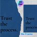 Trust The Process Inspirational Painting Poster, Minimalist Dark Blue Textual Poster, Motivational Wall Decor Ideal For Home Office, Living Room_maomaolike.com
