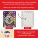 Great Pyrenees King Of Mardi Gras Porcelain Ornament Christmas Tree Hanging Decorations For Home Christmas Holiday, Rectangle, Gift, Multicolor_maomaolike.com