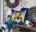 Pekingese King Of Mardi Gras Throw Pillow Machine Washable, Indoor Outdoor Decorative Pillow For Couch, Bed Or Patio, 18Hx18W_maomaolike.com